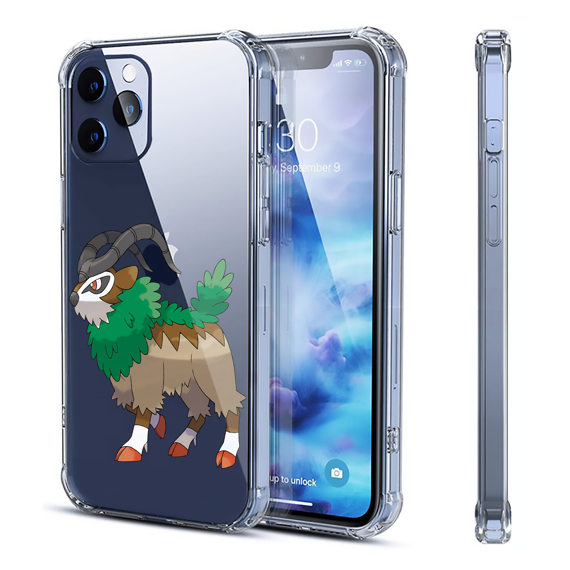 （画像用） ポケットモンスター Pokémon 【iPhone 12シリーズ対応】透明スマホケース（クリアソフトケース）